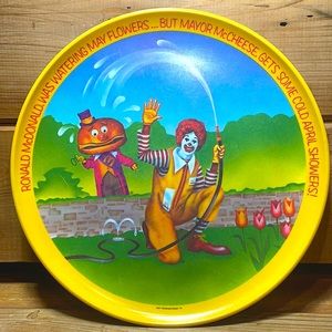 McDonalds Plate from 1977 "Spring" Melamine Plate